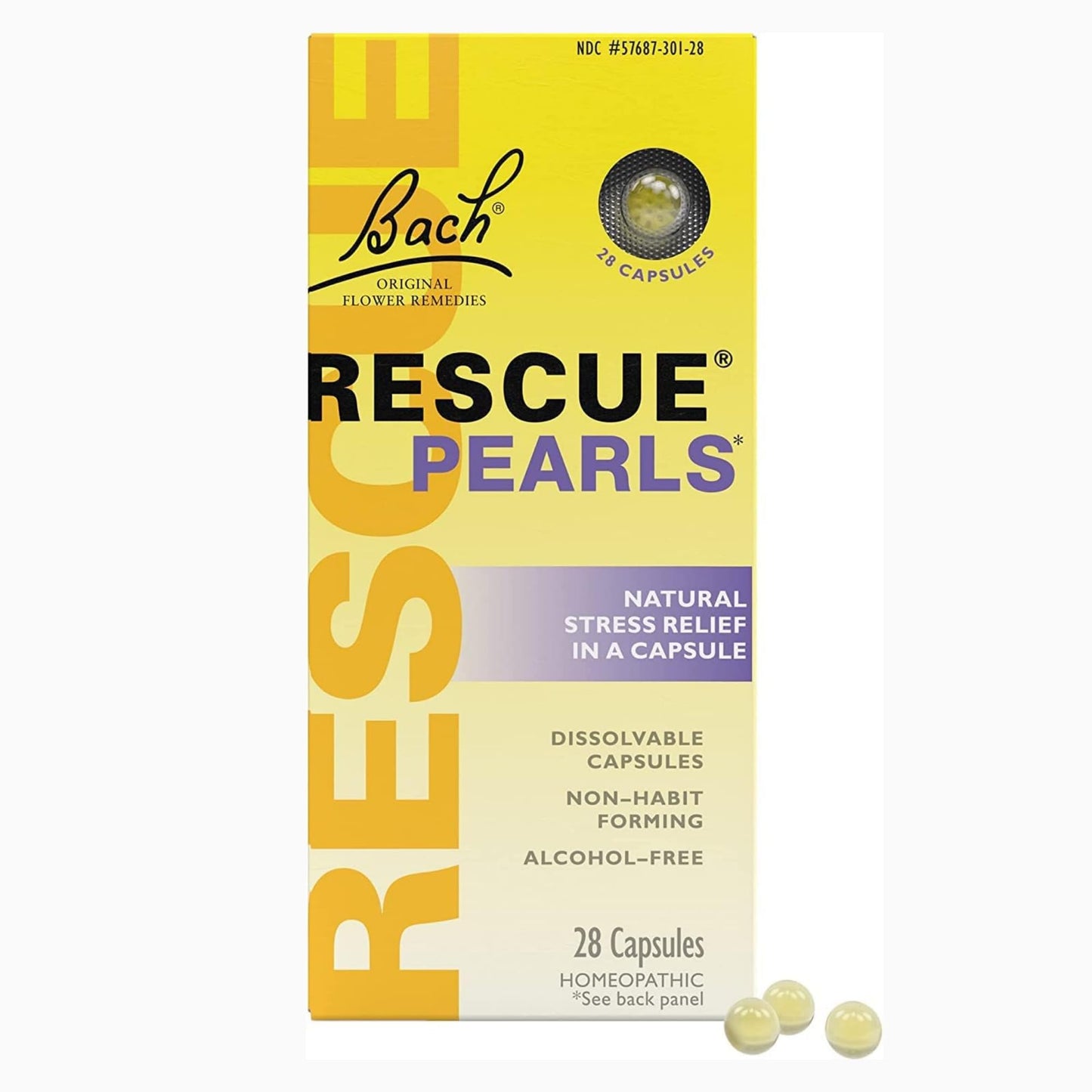 Bach Rescue Pearls Natural Stress Relief – 28 Capsules