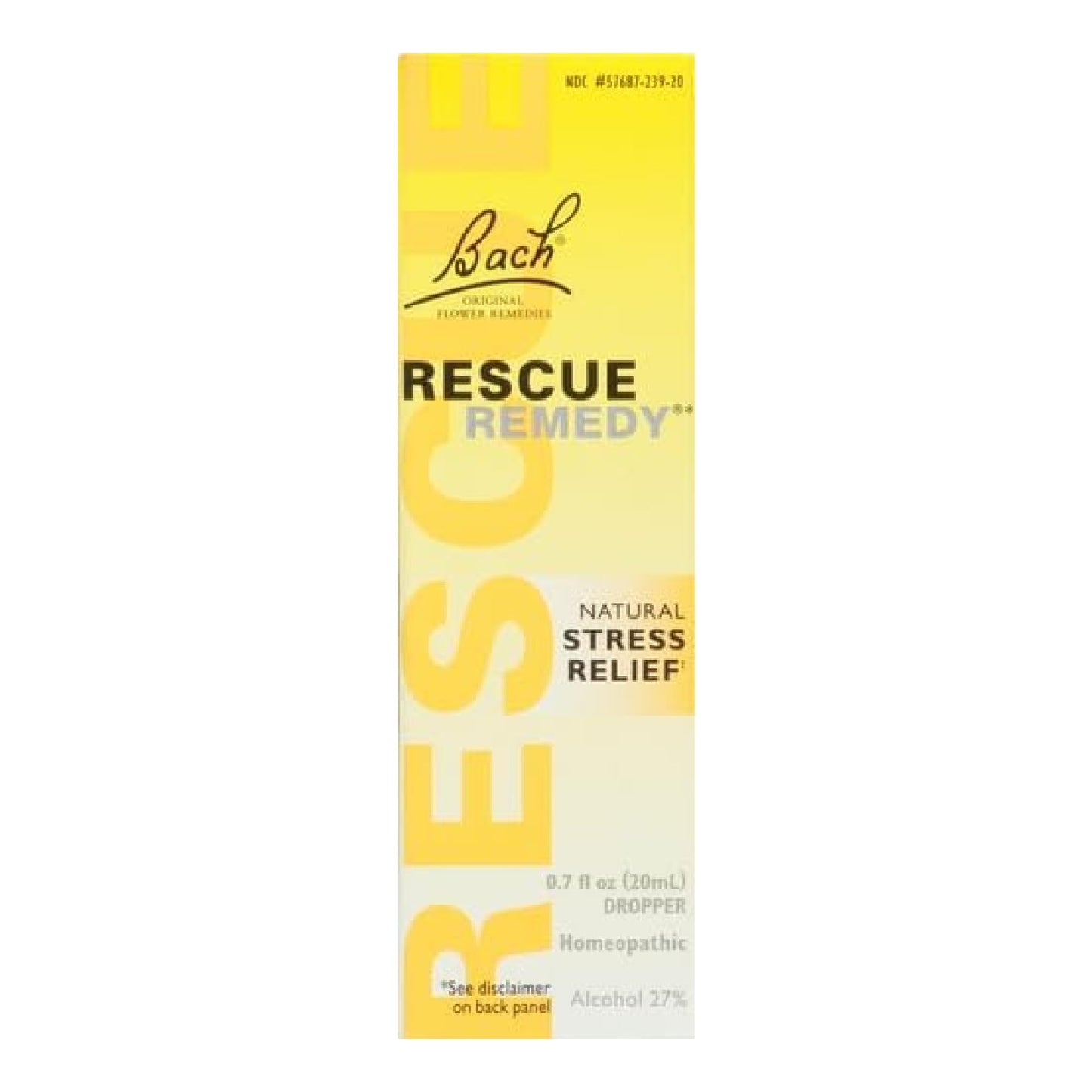 Bach Rescue Remedy Dropper 20mL – Natural Stress Relief, Homeopathic, Vegan, Gluten-Free & Non-Habit Forming