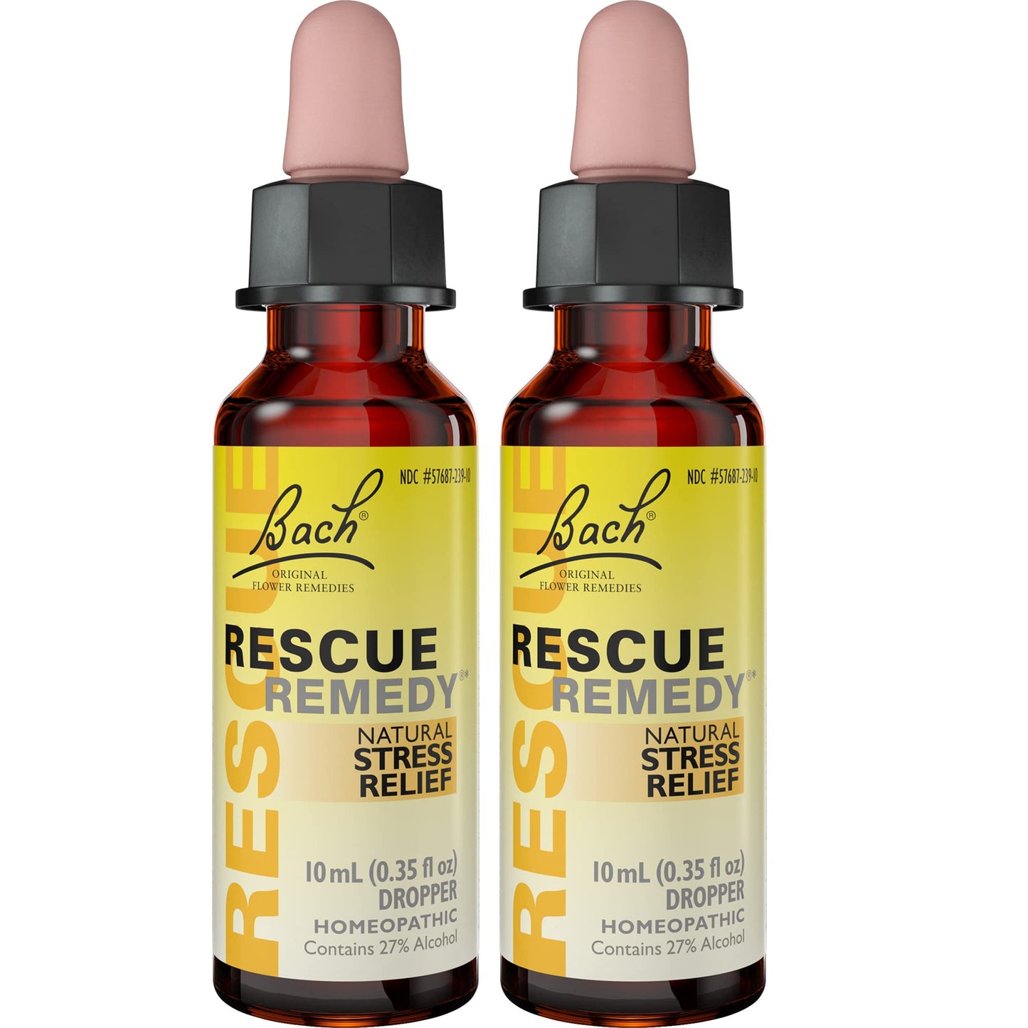 Bach RESCUE Remedy Dropper – 2 Pack, 10mL | Natural Stress Relief