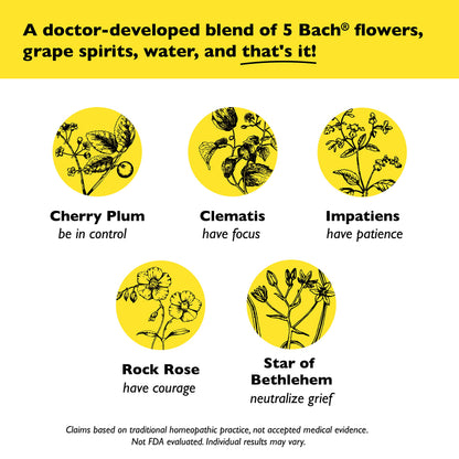 Bach RESCUE Remedy Dropper – 2 Pack, 10mL | Natural Stress Relief