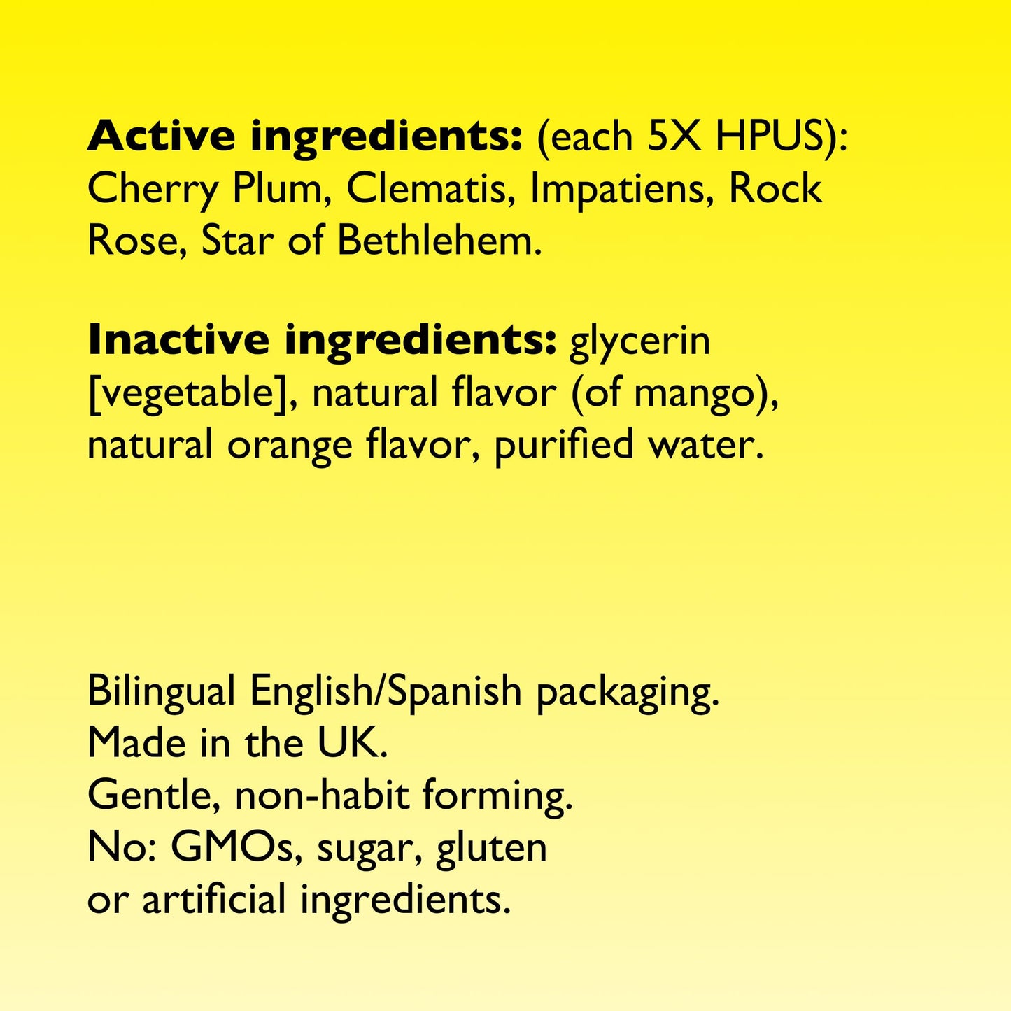 Bach Rescue Remedy Orange Mango 20ml – Homeopathic Stress Relief, 5-Flower Essences