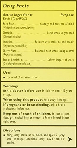 Bach Rescue Remedy Spray - Natural Flower Essence Blend (0.7 fl oz)