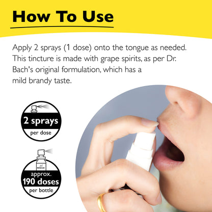 Bach RESCUE REMEDY Spray 20mL – Natural Stress Relief (Vegan, Gluten-Free)