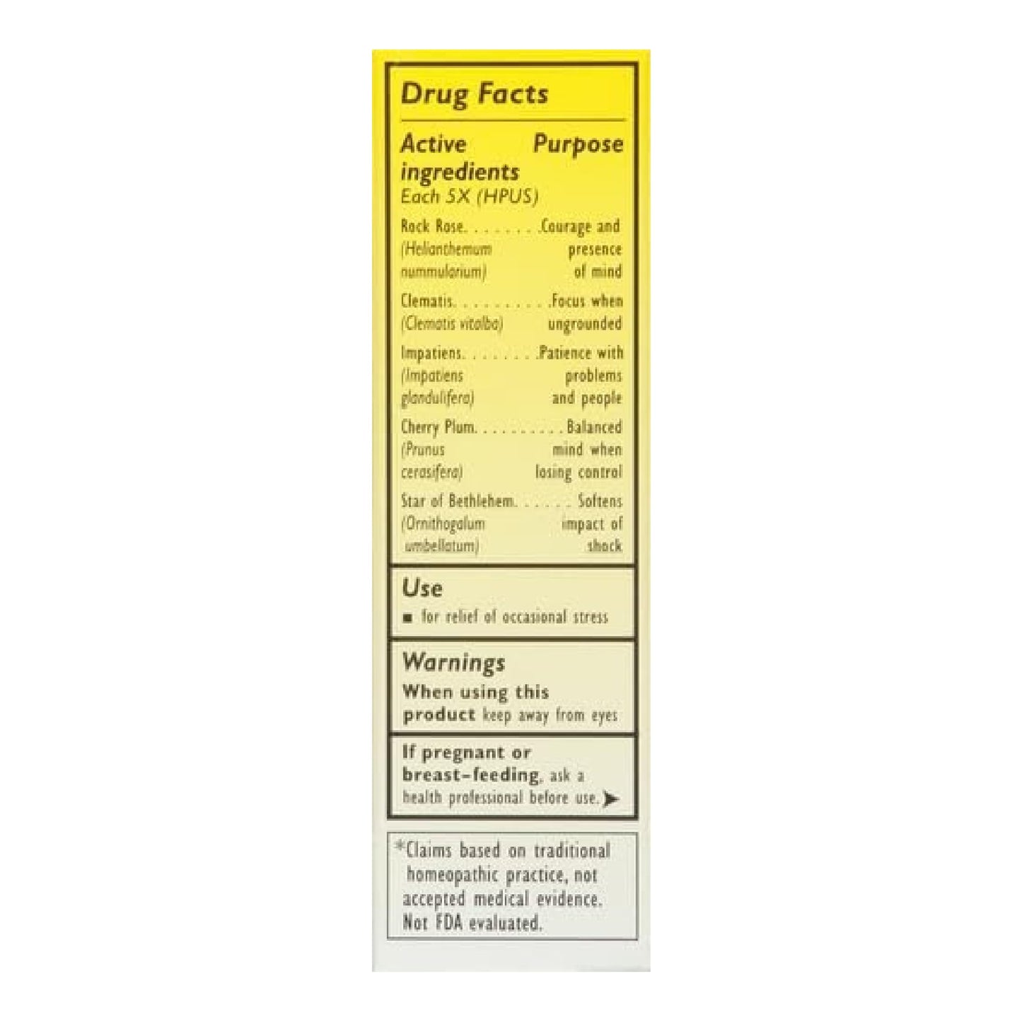 Bach Rescue Remedy Dropper 20mL – Natural Stress Relief, Homeopathic, Vegan, Gluten-Free & Non-Habit Forming