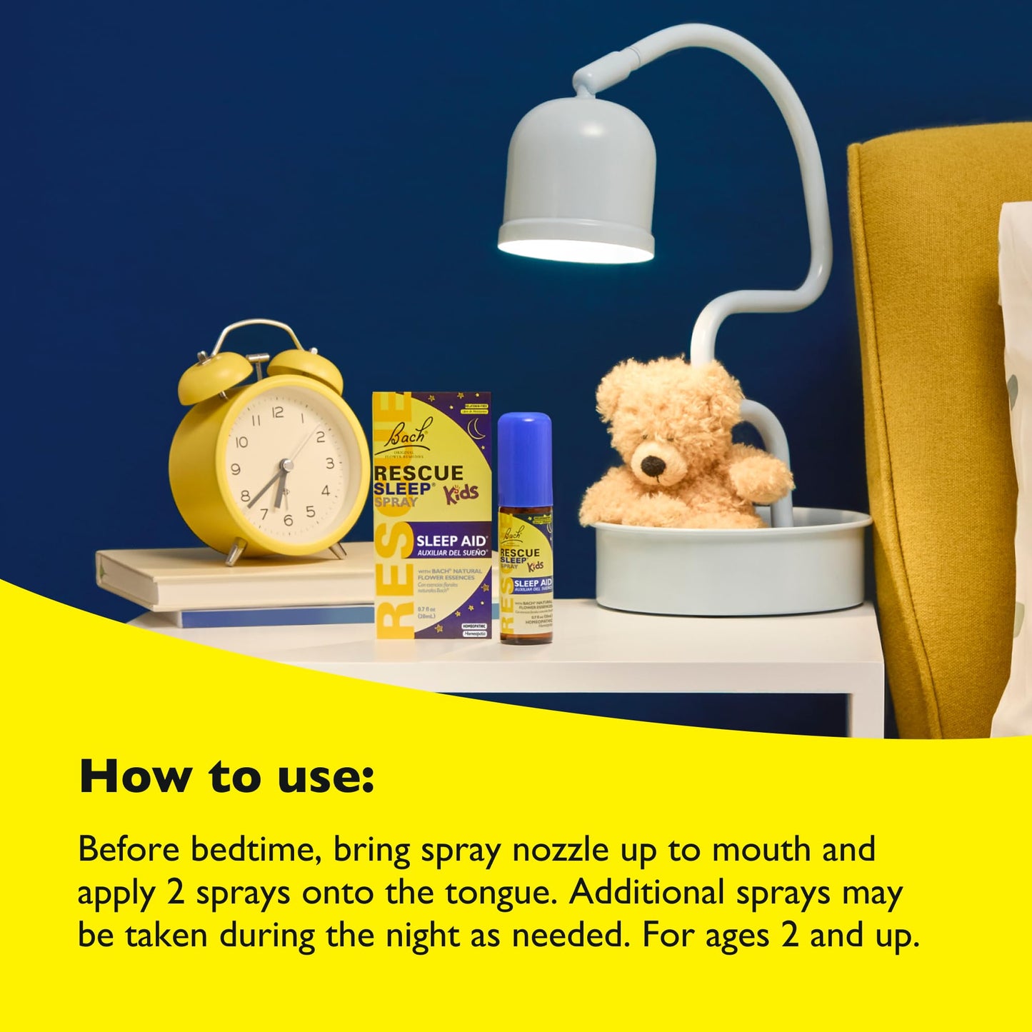 Bach RESCUE Sleep Kids Spray - Melatonin-Free Sleep Aid for Children | 20mL