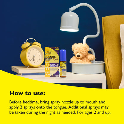 Bach RESCUE Sleep Kids Spray - Melatonin-Free Sleep Aid for Children | 20mL