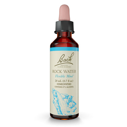 Bach Rock Water Flower Remedy – Flexible Mind, Emotional Balance | 20mL