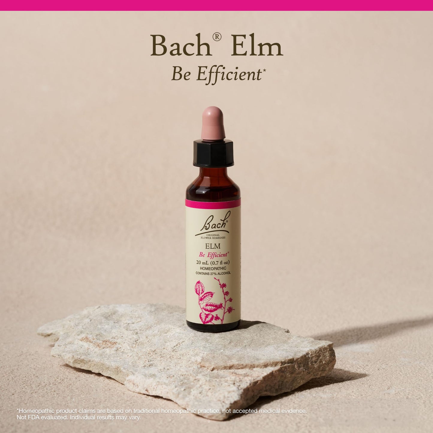 Elm - Be Efficient | Bach Original Flower Remedies for Emotional Balance (20mL Dropper)