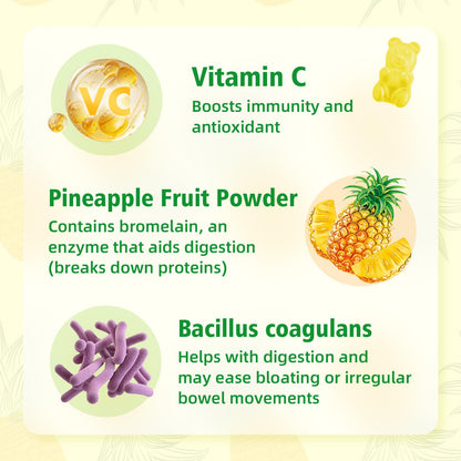 Premium Feminine Balance Gummies for Women's Immune Health – Pineapple Flavor, 120 Count | Vegan & Gluten-Free