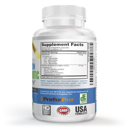 Premium Probiotic + Ultimate Prebiotic – Gut Biome Builder (4.4B CFU, Bacillus Subtilis)