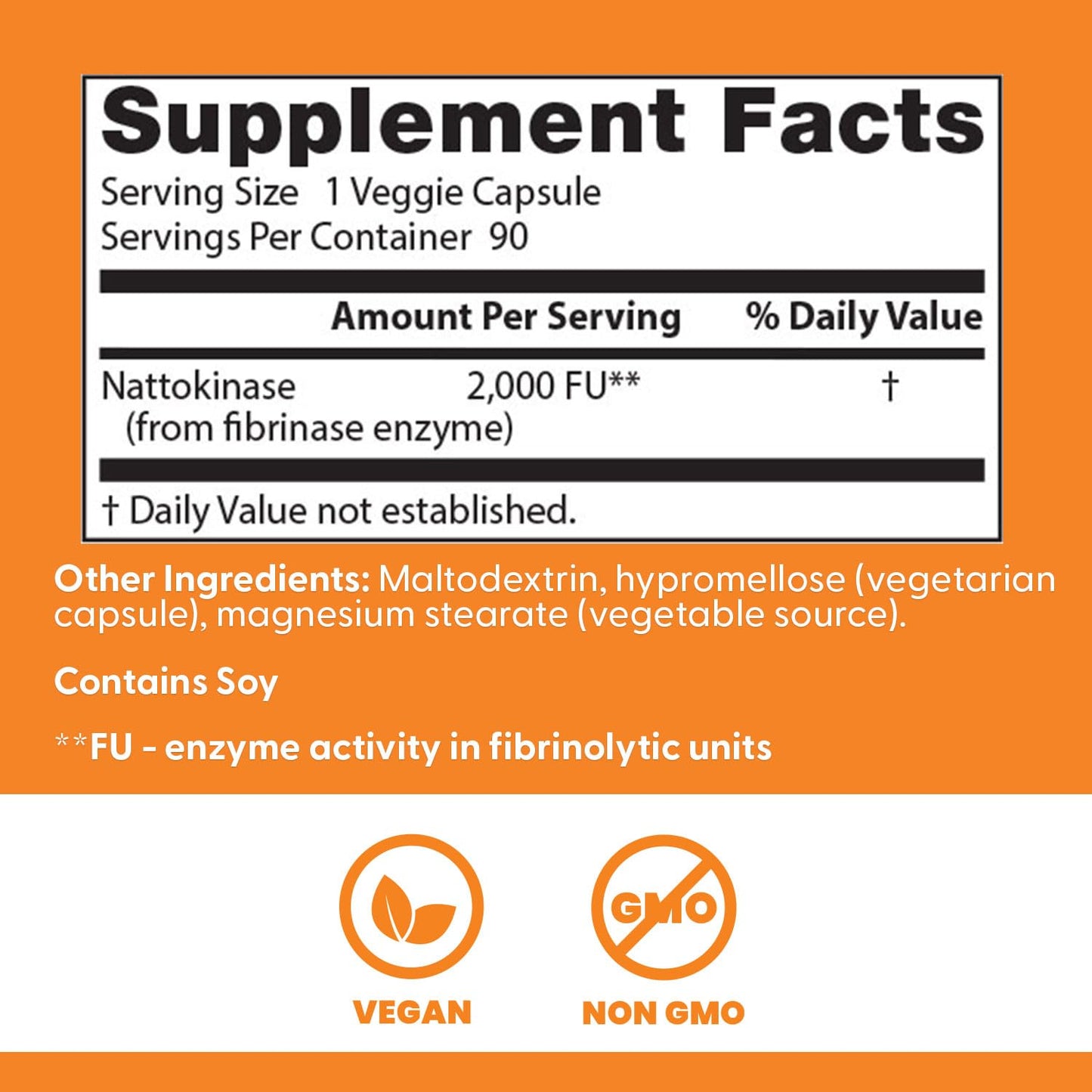 Doctors Best Nattokinase 2000 FU – Vegan, Non-GMO, 90 Veggie Caps