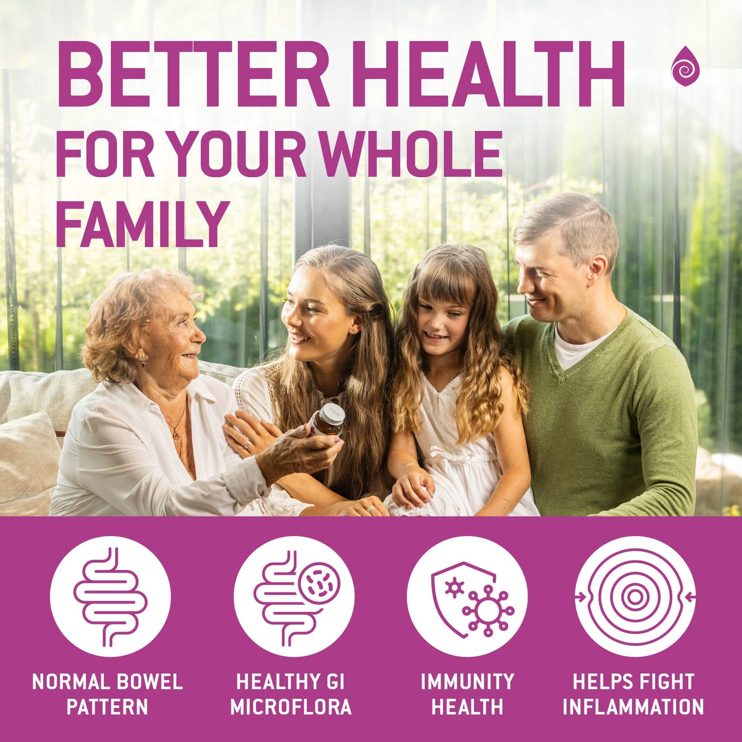 Bacillus Subtilis Spore Probiotic – 6B CFU, Prebiotic Support | 90 Veggie Capsules