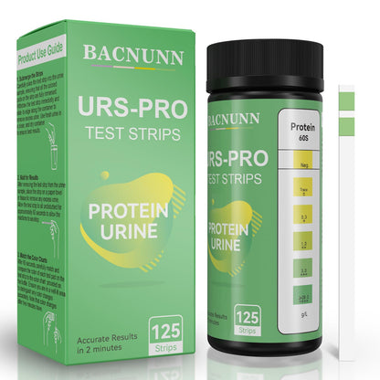 BACNUNN Urine Protein Test Strips – 125 Count | Home Kidney Health