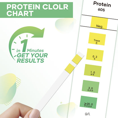 BACNUNN Urine Protein Test Strips – 125 Count | Home Kidney Health