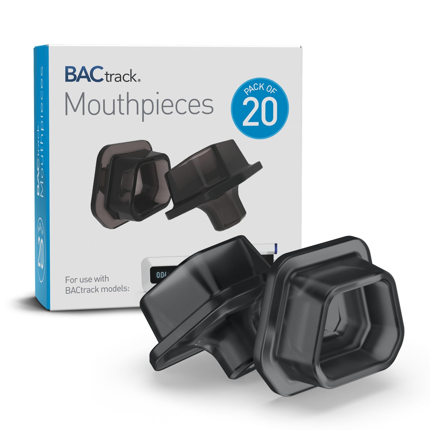 BACtrack C-Series Mouthpieces (20-Count) - Compatible with C6 & C8 Breathalyzers | Not Compatible with BACtrack Mobile