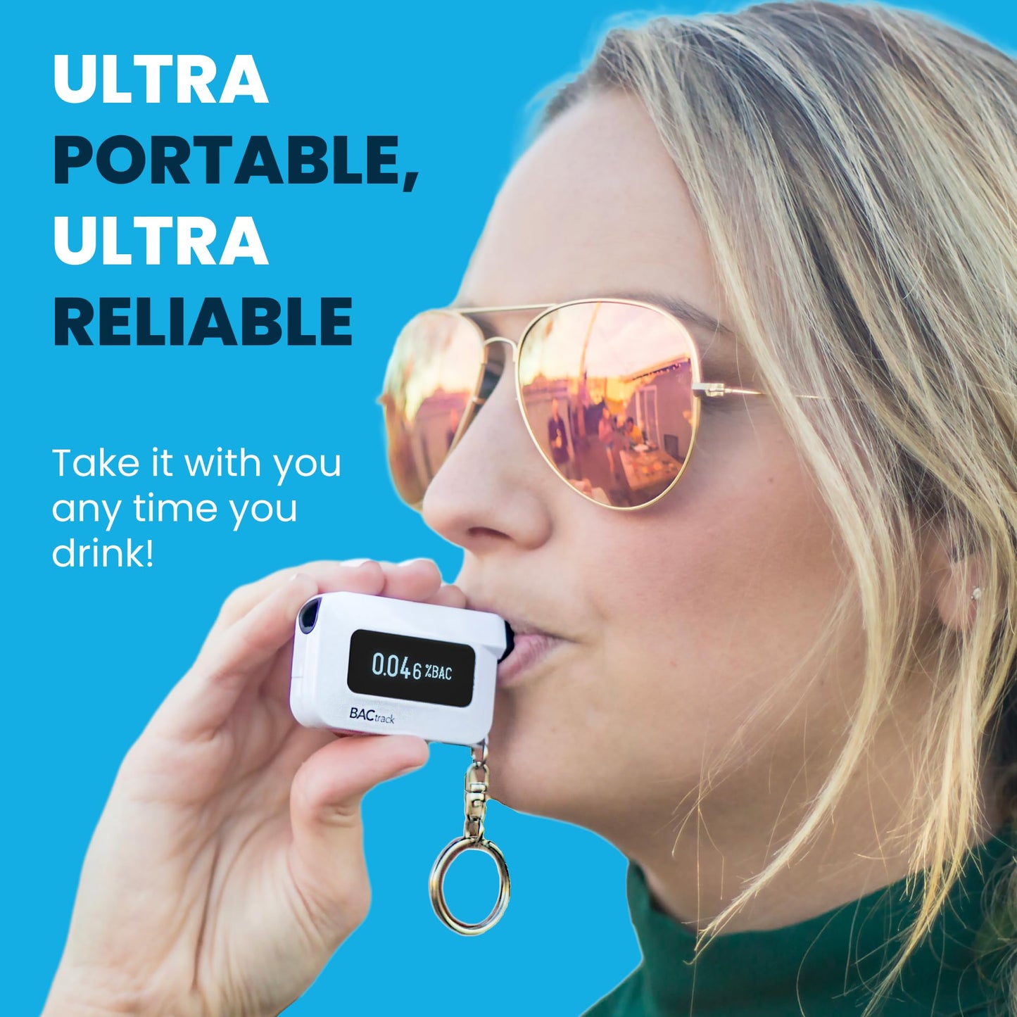 BACtrack C6 Keychain Breathalyzer - Pro-Grade Accuracy, Wireless Connectivity & HealthKit