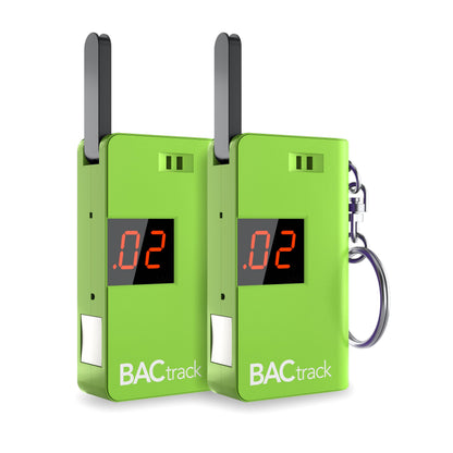 BACtrack Keychain Breathalyzer Green (2 Pack) | Ultra-Portable Pocket Alcohol Tester