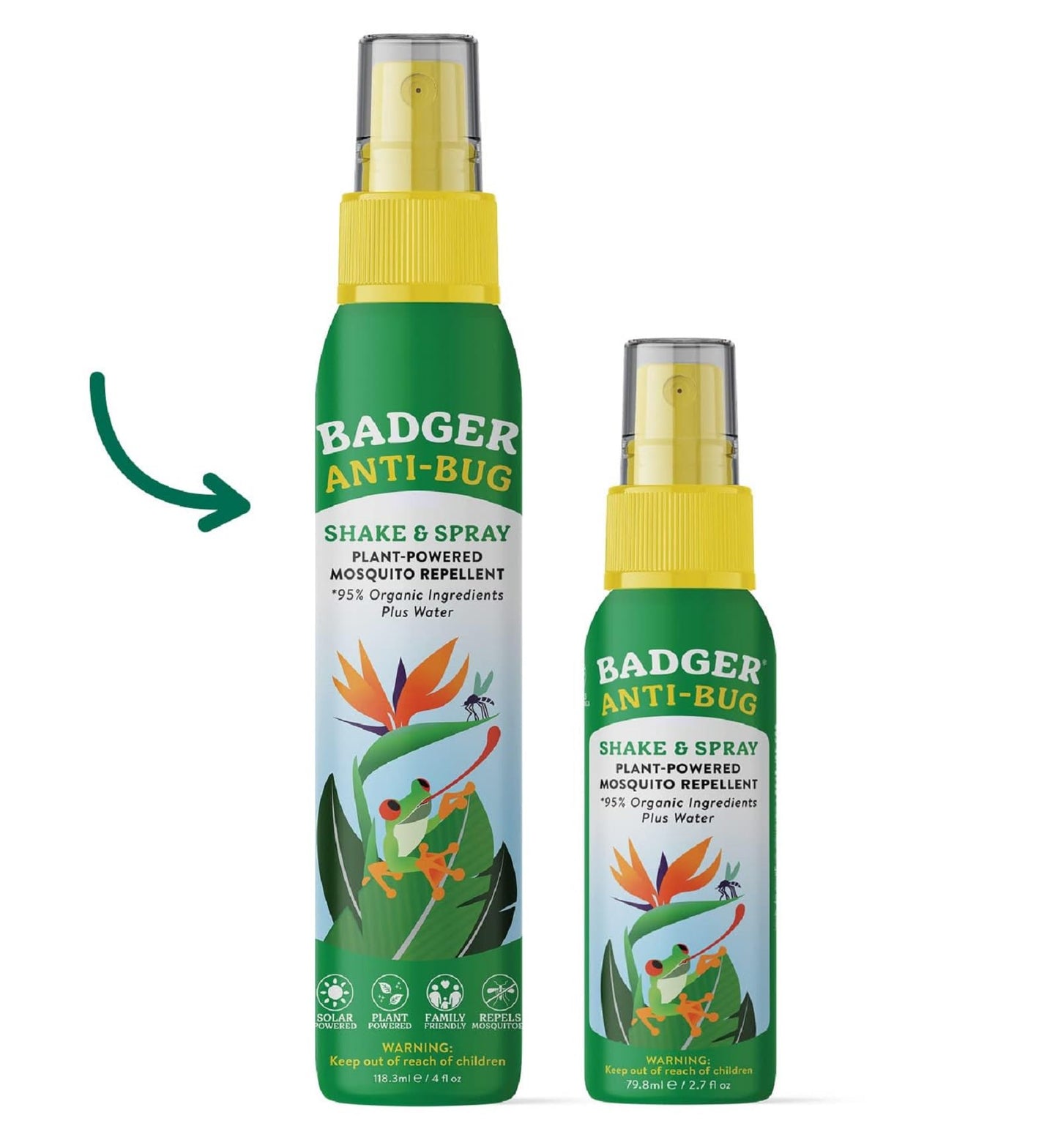 Badger Bug Spray – All-Natural, DEET-Free Family Insect Repellent (4 oz)