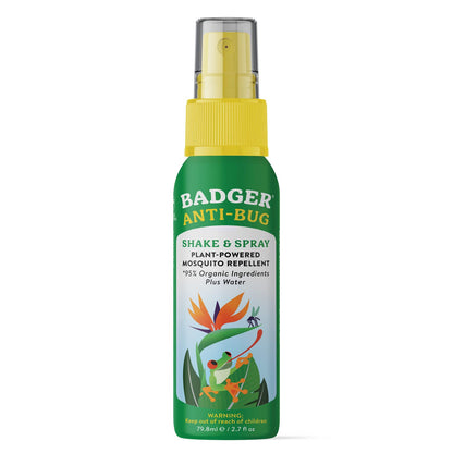 Badger Bug Spray Travel Size – All-Natural, Deet-Free Mosquito Repellent (2.7 fl oz)