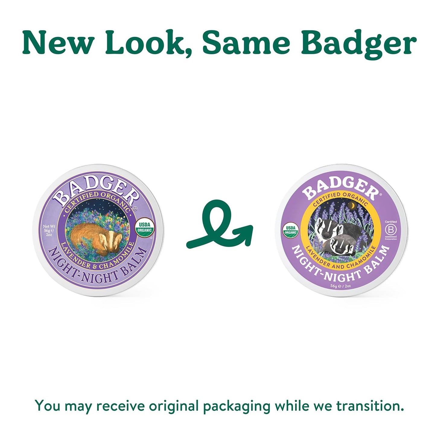 Badger Night Night Balm Chamomile & Lavender – Organic Kids Sleep Balm, 2 oz (2 Pack)