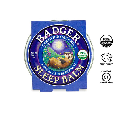 Badger Sleep Balm – Lavender & Bergamot for Relaxing Nights | 2 oz