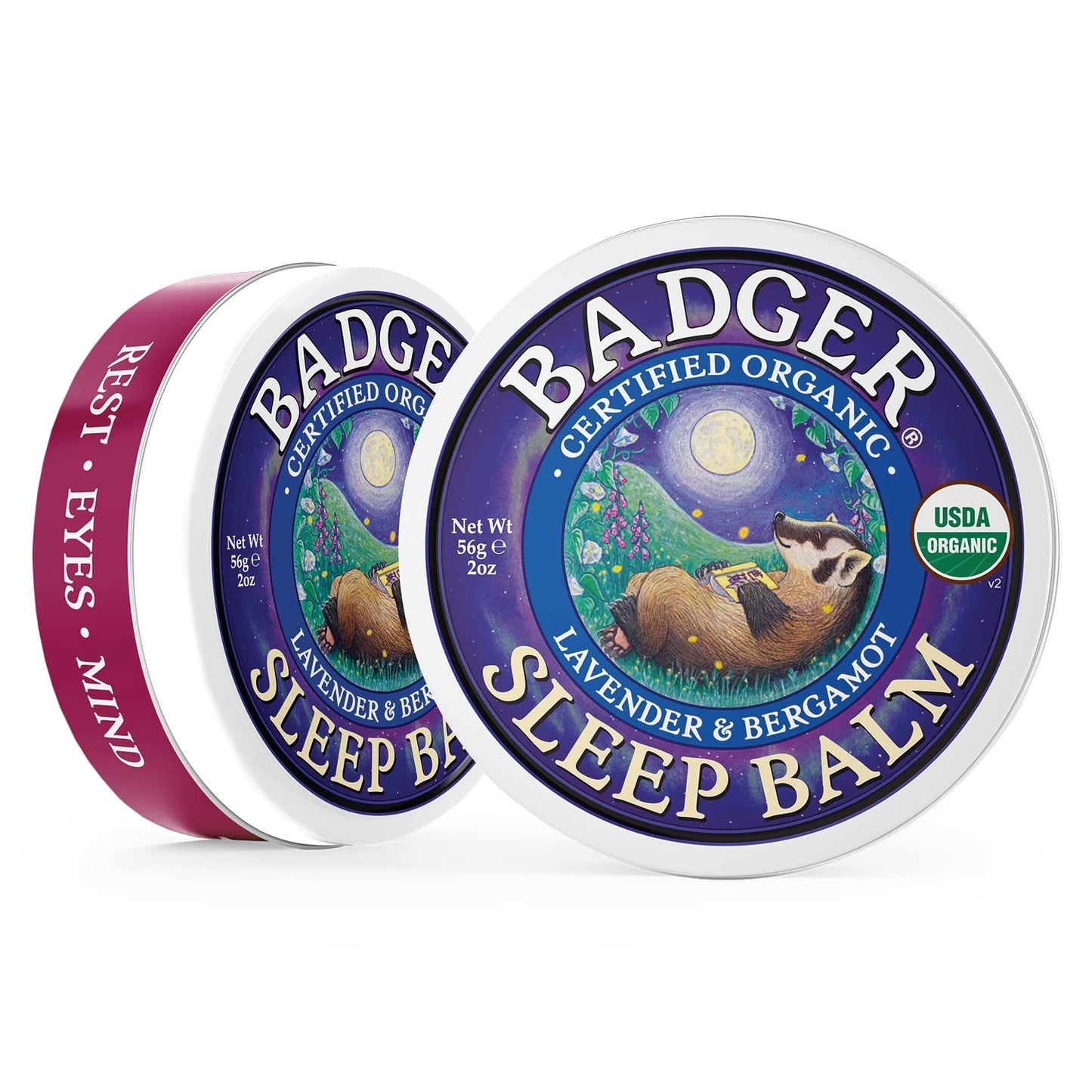 Badger Sleep Balm – Lavender & Bergamot for Relaxing Nights | 2 oz