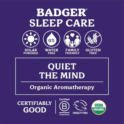 Badger Sleep Balm – Organic Lavender & Bergamot Aromatherapy for Adults & Kids | .75 oz Tin, 2-Pack