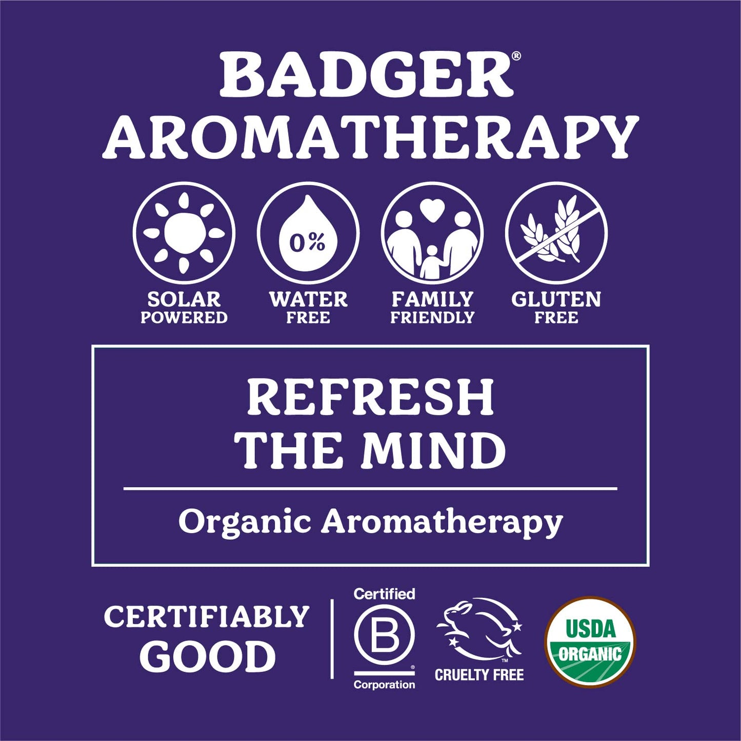 Badger Stress Soother Balm – Organic Essential Oils, Portable Stress Relief Stick