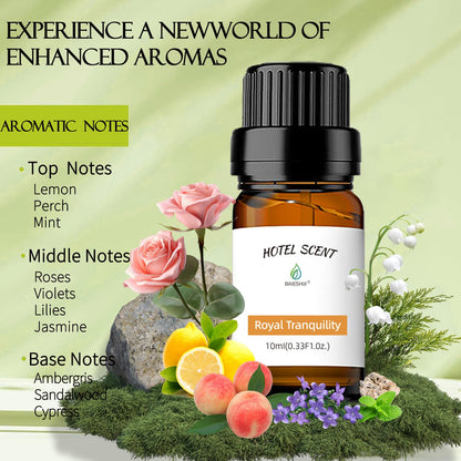 BAIESHIJI Royal Tranquility Hotel Diffuser Oil – 10ml Lemon, Jasmine & Amber