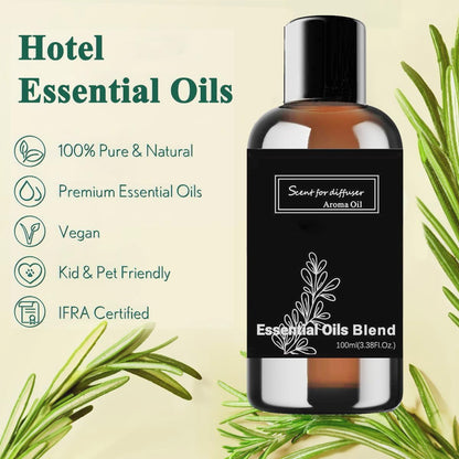 BAIESHIJI Upgraded Scent Air Machine – 2000 sq ft Coverage, 400ML Diffuser + 100ML White Tea Harmony Oil