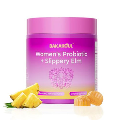 BAKAKOUL Feminine Probiotics Gummies for Women | Supports pH Balance & Digestive Health | 60 Gummies