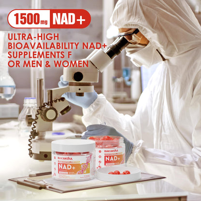 BAKAKOUL NAD Gummies – NAD+ Liposomal NR, 900mg, 60 Gummies