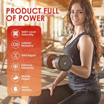 BAKAKOUL NAD Gummies – NAD+ Liposomal NR, 900mg, 60 Gummies