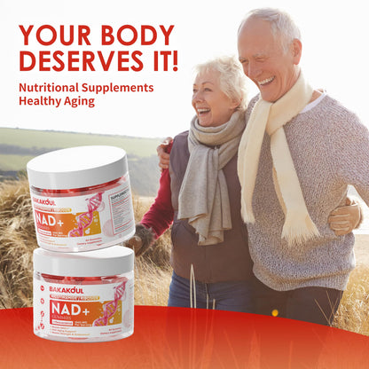 BAKAKOUL NAD Gummies – NAD+ Liposomal NR, 900mg, 60 Gummies