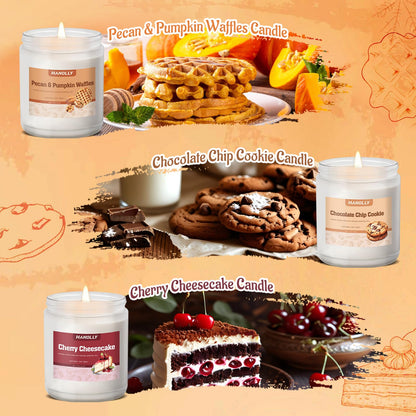 Bakery Candles Set - 6 Pack Fall & Winter Soy Jar Candles