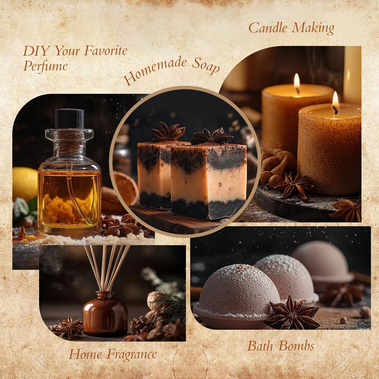 Bakery Essential Oils Set - Vanilla Bean, Cookies, Cinnamon Rolls & More | Father's Day Gift