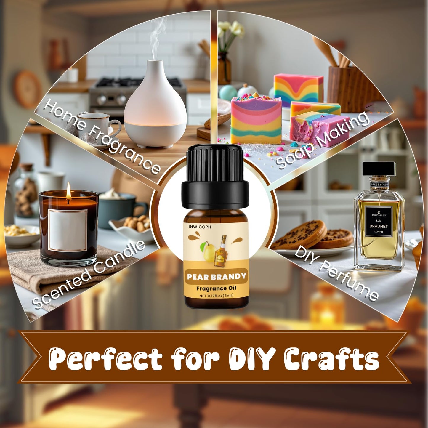Bakery Essential Oils Set (10×5ml) – Fragrance Oils for Soap & Candle Making
