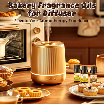 Bakery Essential Oils Set (10×5ml) – Fragrance Oils for Soap & Candle Making