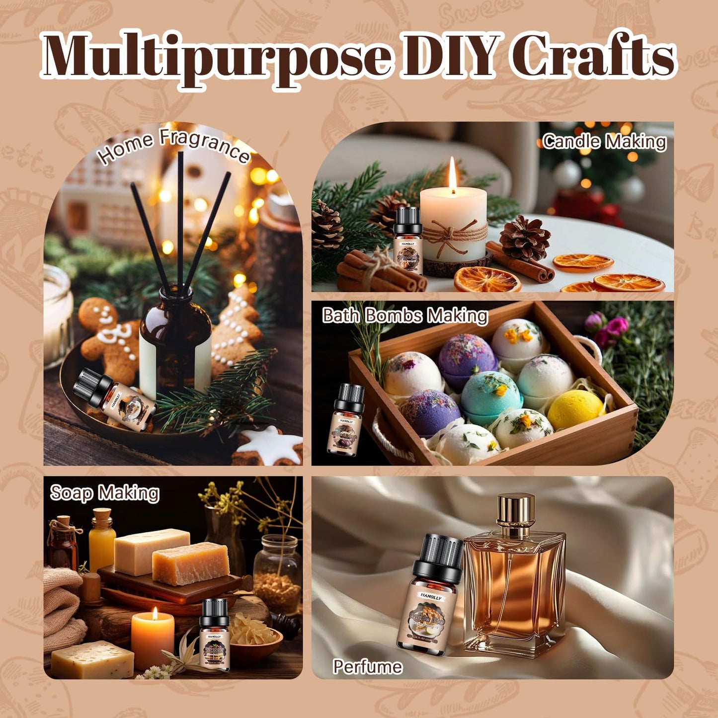 Bakery Essential Oils Set – Premium Fragrance Oils for Diffusers, Candles & Soap