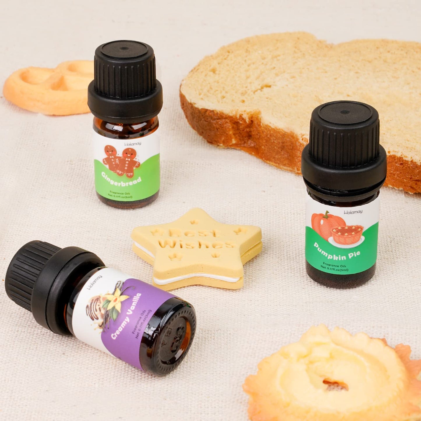 Bakery Fragrance Oils – Holamay 10x5ml for Soap, Candle Making & Diffusers
