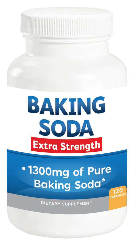 Baking Soda Aluminum Free 1300mg – Extra Strength Organic Capsules BritishVita | Premium UK Vitamins & Wellness Supplements