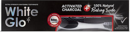 White Glo Charcoal + Baking Soda Maximum White Toothpaste 150g