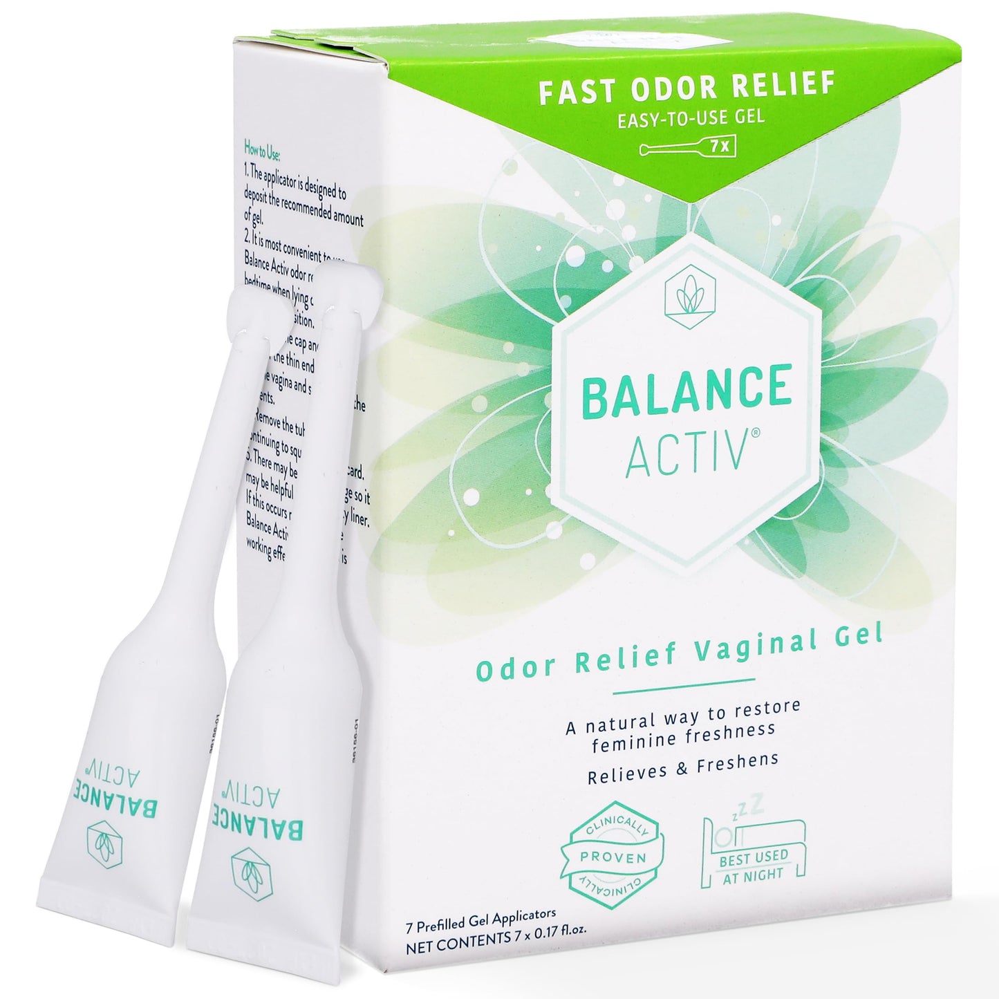Balance Activ Odor Relief – pH Balanced Vaginal Gel for Quick, Natural Freshness