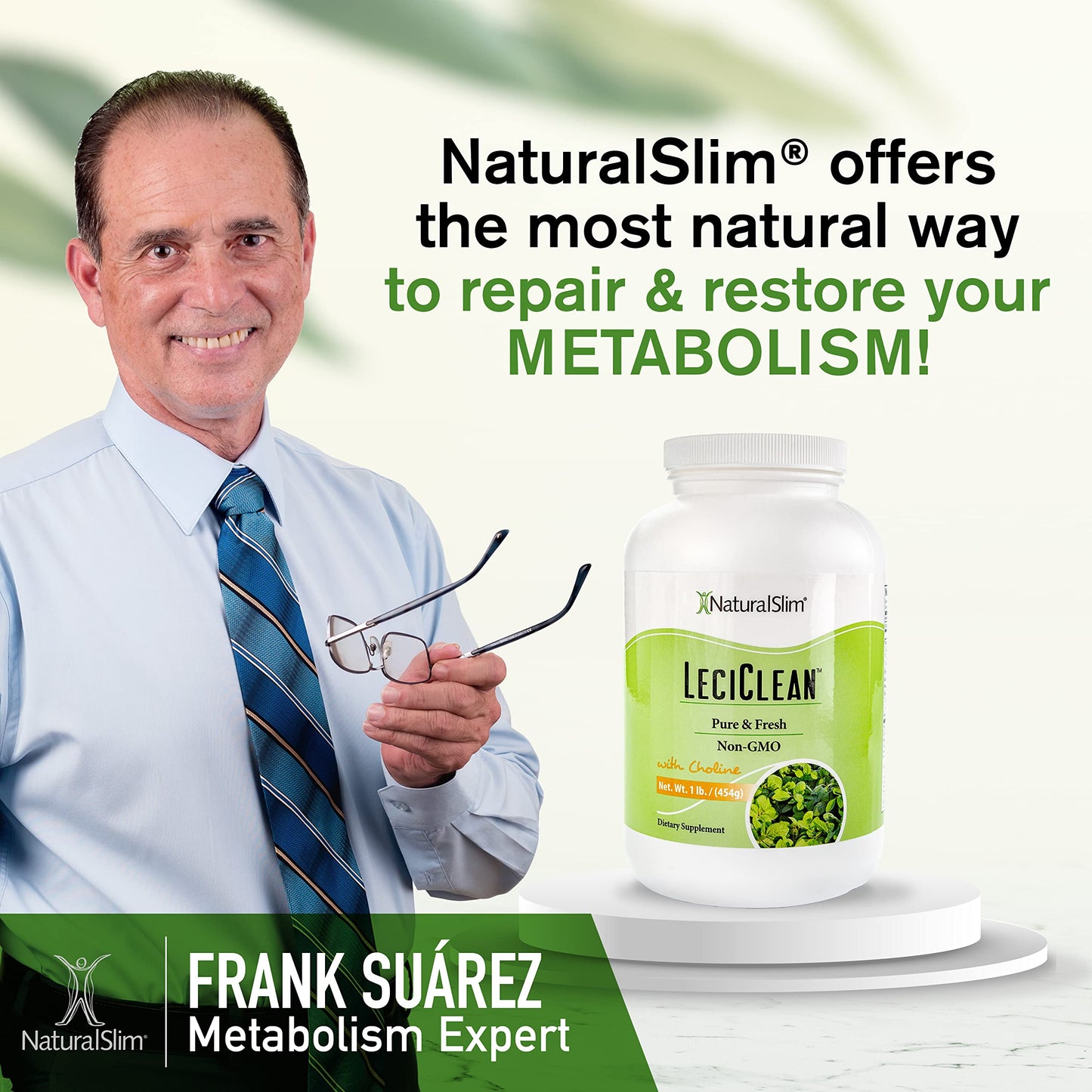 NaturalSlim Soy Lecithin Granules with Choline – Pure, Non-GMO Lecithin Powder (1 lb) for Brain, Heart & Liver Support