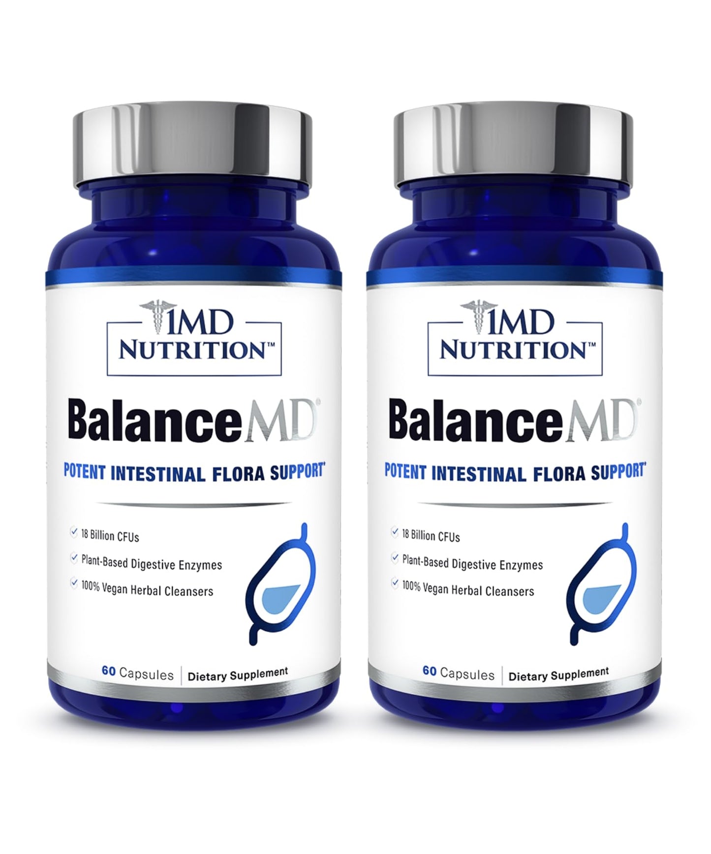 BalanceMD Vaginal Probiotics – 1MD Nutrition | Oregano & Caprylic Acid with Lactobacillus | 120 Capsules