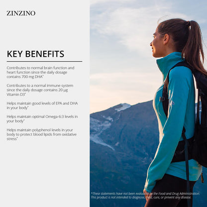 Zinzino BalanceOil+ Premium – Omega-3 Fish Oil with Extra Virgin Olive Oil (300ml)