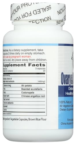 Balanceuticals Ovary & Uterus Clean - 500 mg Dietary Supplement, 60-Count Capsule Bottle