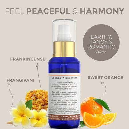 BALIPURA 7 Chakra Aura Crystal Mist Spray – Frankincense, Sweet Orange & Frangipani