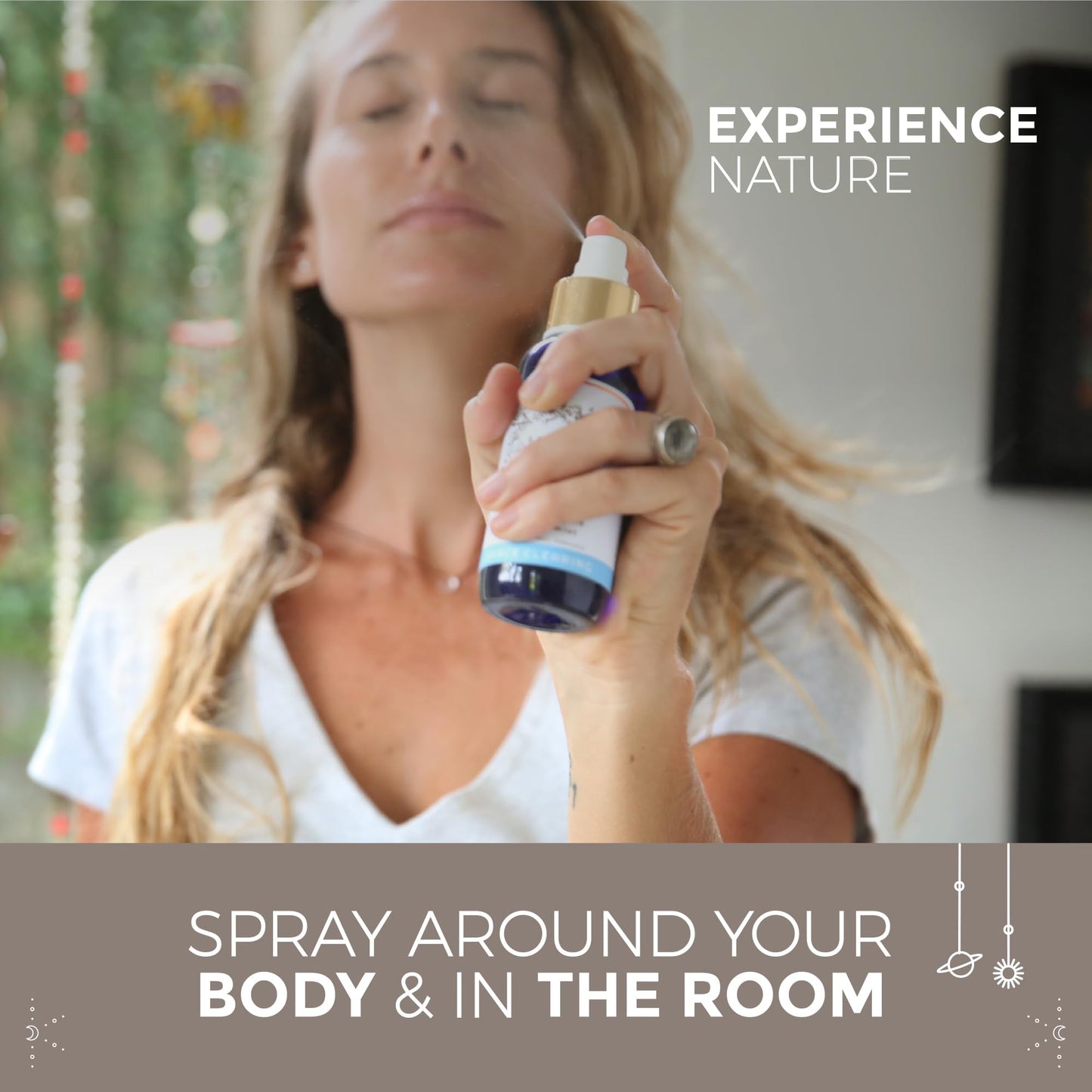 BALIPURA Space Clearing Healing Aura Crystal Spray – Black Tourmaline & Selenite | Handmade in Bali