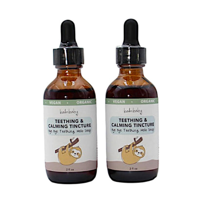 Balm Baby Teething & Calming Tincture – Natural, Organic, Vegan (2-Pack)